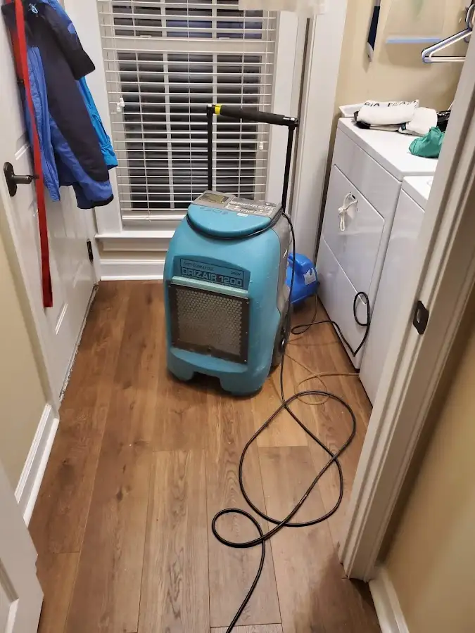 Commercial dehumidifier deployed for Flood Damage Cleanup in Upper Dublin